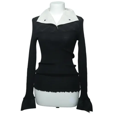 Pull-over (Noir, Blanc) de Oscalito Soie, Laine