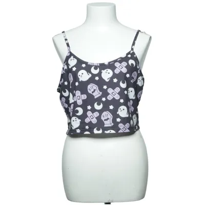 Crop top (Black, Multicolored) from Romwe