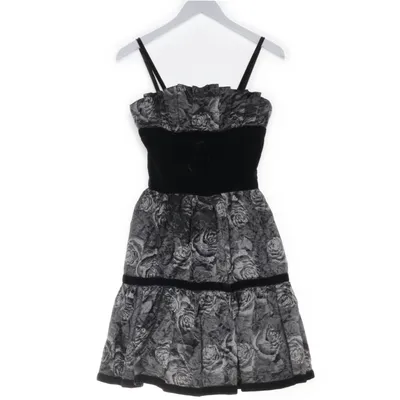 Cocktailklänning (Svart, Grå) från Vintage Acetat