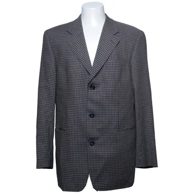 Blazer (Beige, Blauw) van Francesco Medici Viscose, Wol