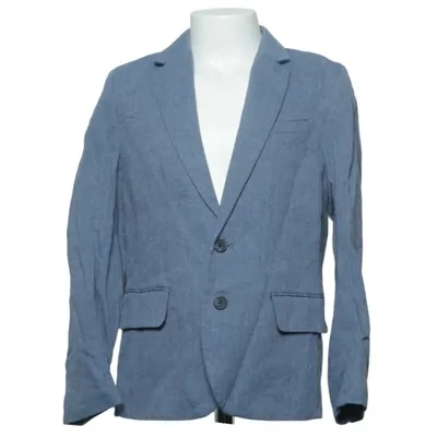 Kavaj (Blå) från H&M Bomull, Linne, Polyester