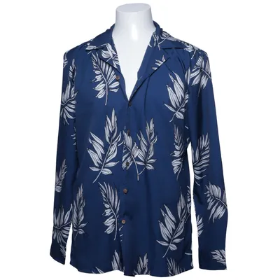 Shirt (Blue, White) from Coofandy Polyester