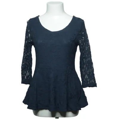 Peplum top (Blue) from VILA Clothes Elastane, Polyamide, Viscose