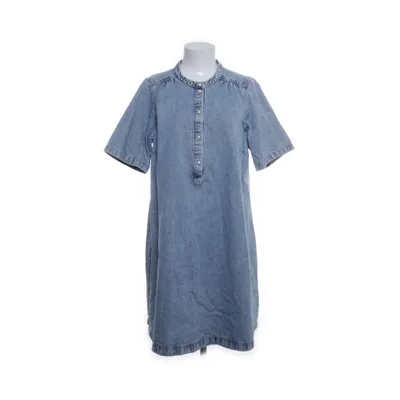 Denim jurk (Blauw) van Zizzi Katoen