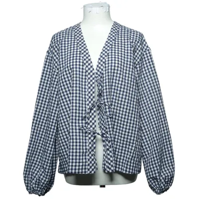 Wikkelblouse (Blauw, Wit) van Arket Katoen, Polyester