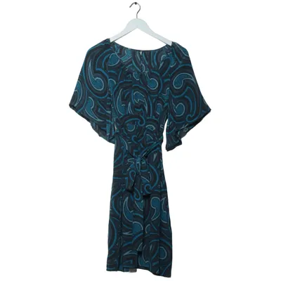 Klänning (Blå, Grå, Flerfärgad) från CCDK Acetat, Silke