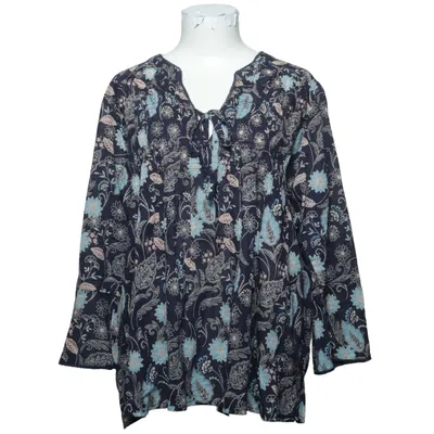 Blouse (Blauw, Meerkleurig) van Flash Woman Katoen