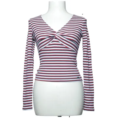 Langærmet t-shirt (Rød, Hvid, Blå) fra Hollister California Bomuld, Elastan
