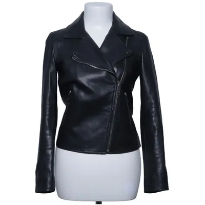 Bikerjacke (Schwarz) von Massimo Dutti Leder