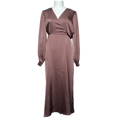 Slå-om-kjole (Brun) fra Neo Noir Elastan, Polyester