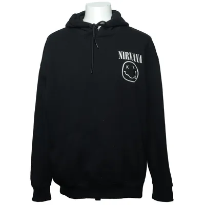 Sweat à capuche (Noir) de Nirvana Coton, Polyester