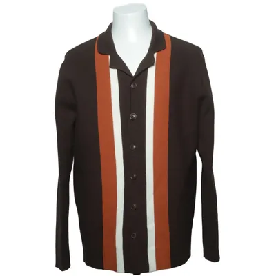 Cardigan (Brun, Hvid, Orange) fra Selected Homme Polyamid, Polyester, Viscose
