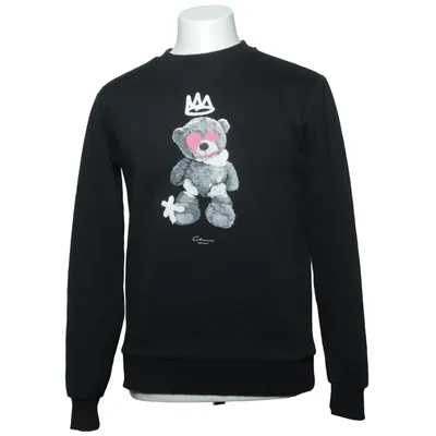 Sweatshirt (Zwart) van Closet London Katoen, Polyester