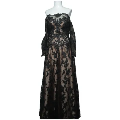 Aftonklänning (Svart, Beige)