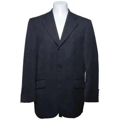 Blazer (Gray) from Carl G. Collection Polyester, Viscose, Wool
