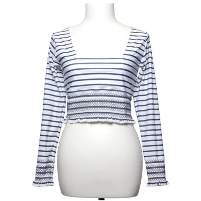 Badtröja (Blå, Vit) från Seaquelle Elastan, Återvunnen polyester