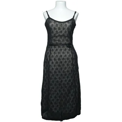 Robe (Noir) de Sandwich Coton, Nylon, Soie