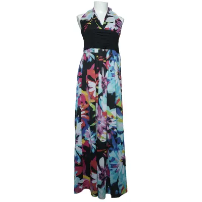 Maxi jurk (Zwart, Meerkleurig) van Fervente Polyester