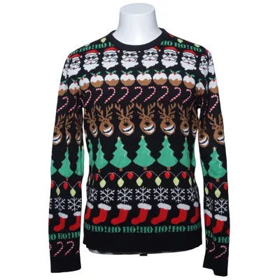Pull de Noël (Noir, Multicolore) de Your Turn Acrylique