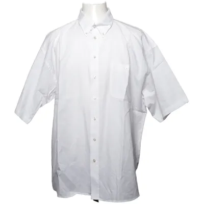 Chemise à manches courtes (Blanc) de Black Blue Collection Coton, Polyester