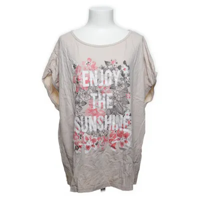 T-shirt (Beige, Flerfärgad) från Okay Bomull