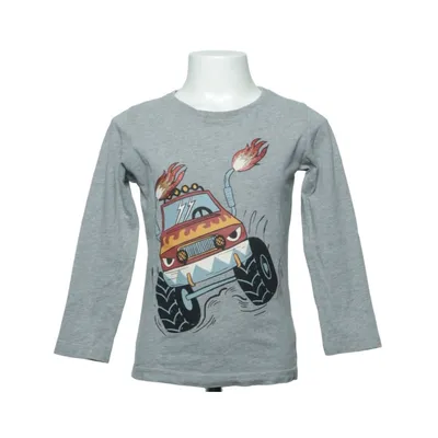 Långärmad t-shirt (Grå) från Lindex Kids Bomull