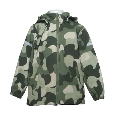 Regnjacka (Grön, Beige) från Lindex Kids Elastan, Polyester, Polyuretan