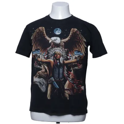 T-shirt (Svart, Flerfärgad) från Rock Chang Bomull