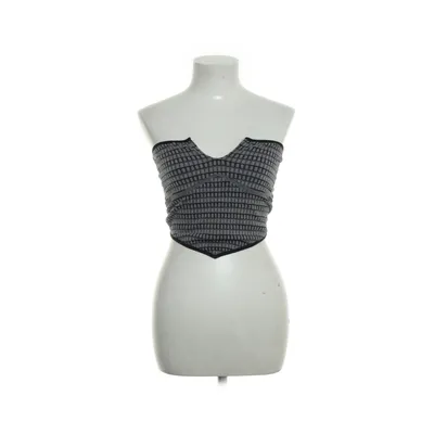 Tube top (Gray, Black) from Urban Outfitters Polyester, Polyamide, Elastane