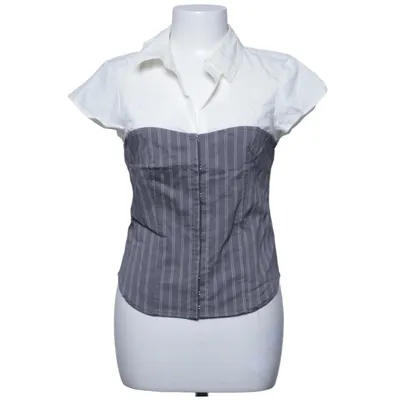 Bluse (Weiß, Grau) von Silence + Noise Baumwolle, Elasthan, Polyamid, Polyester, Viskose