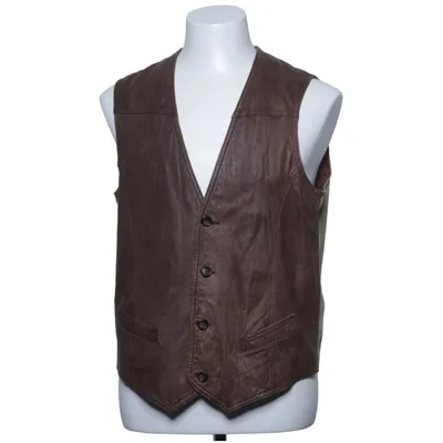 Lædervest (Brun) fra Department Acetat, Bomuld, Læder, Nylon
