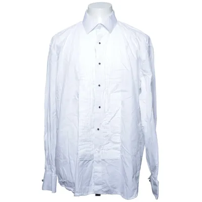 Tuxedo shirt (White) from Dobell Cotton