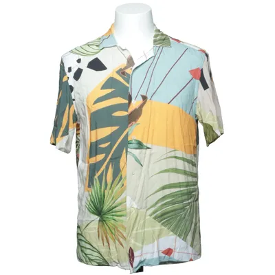 Chemise à manches courtes (Beige, Multicolore) de Zara Viscose