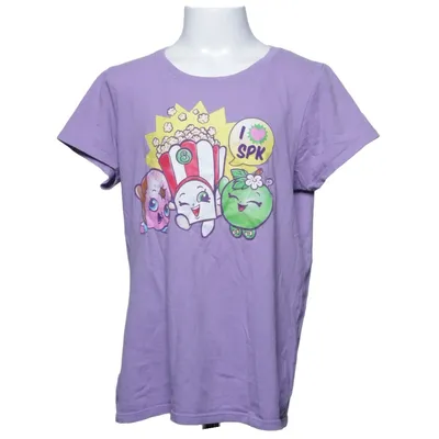 T-shirt (Lilla, Flerfarvet) fra Shopkins Bomuld