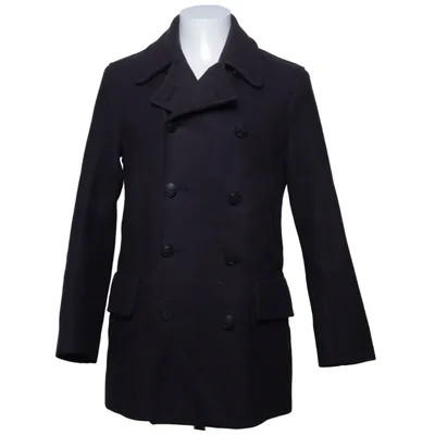 Pea coat (Black) from Gloverall Acetate, Nylon, Wool