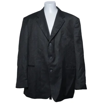 Blazer (Gray) from Peter Adam's Polyester, Viscose, Wool