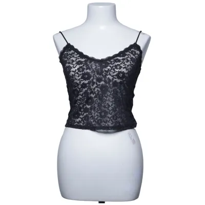 Crop top (Sort) fra Divided by H&M Elastan, Polyester