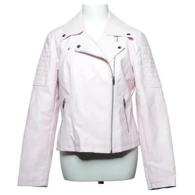 Läderkappa (Rosa) från Noisy May Polyester, Polyuretan