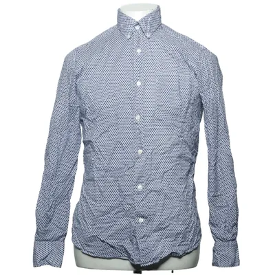 Overhemd (Blauw, Wit) van Massimo Dutti Katoen