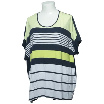 T-shirt (Sort, Hvid, Gul) fra Gina Laura Elastan, Polyester, Viscose