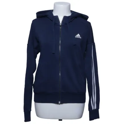 Huvtröja (Blå, Vit) från Adidas Bomull, Återvunnen polyester