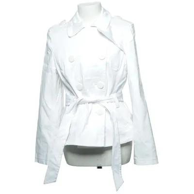 Trenchcoat (Vit) från Marks & Spencer Bomull, Elastan, Polyester