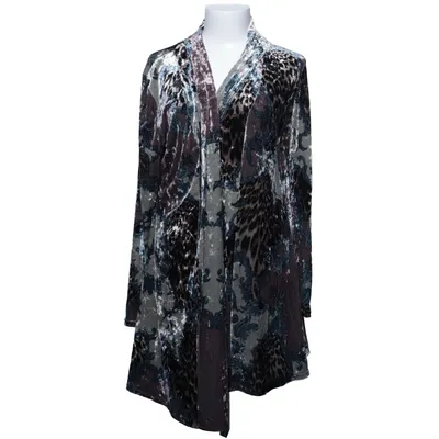 Cardigan (Blauw, Meerkleurig) van Stockholms Klänningsfabrik Elastaan, Polyester