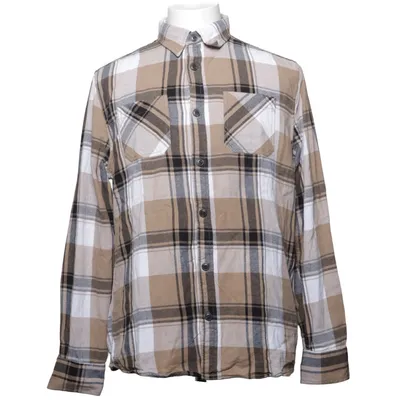 Flanellen overhemd (Beige, Zwart, Wit) van Mister Lady Katoen