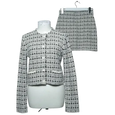 Jakkesæt med nederdel (Sort, Hvid) fra Uniqlo Akryl, Bomuld, Polyamid, Polyester
