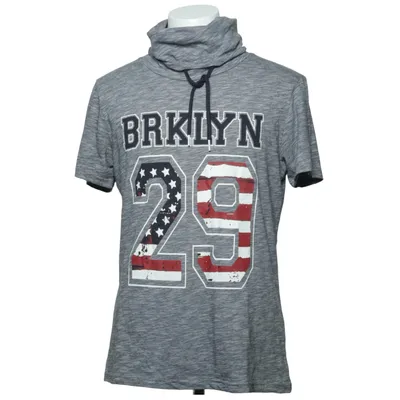 T-shirt (Grijs, Rood, Wit) van Much More Katoen, Polyester, Viscose