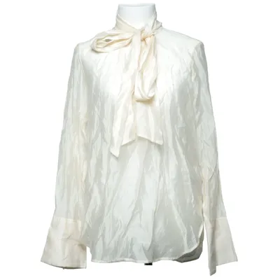 Knytblus (Beige) från H&M Modern Classic Lyocell, Polyester
