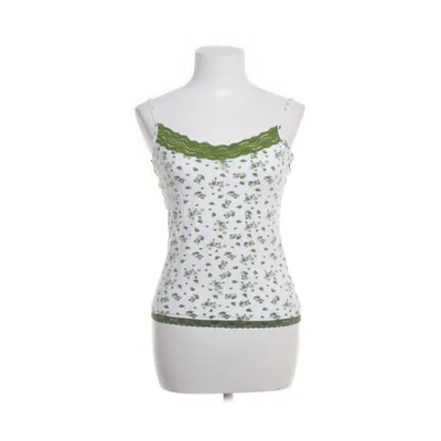 Crop top (White, Green) from Colours Of The World