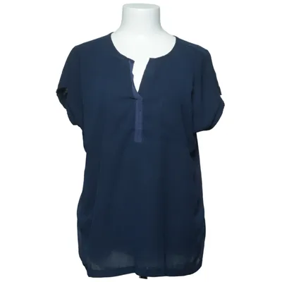 Haut (Bleu) de Fransa Polyester, Viscose