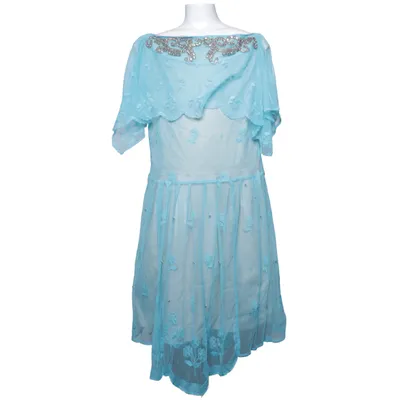 Robe de fille de fleur (Bleu) de Couture Time